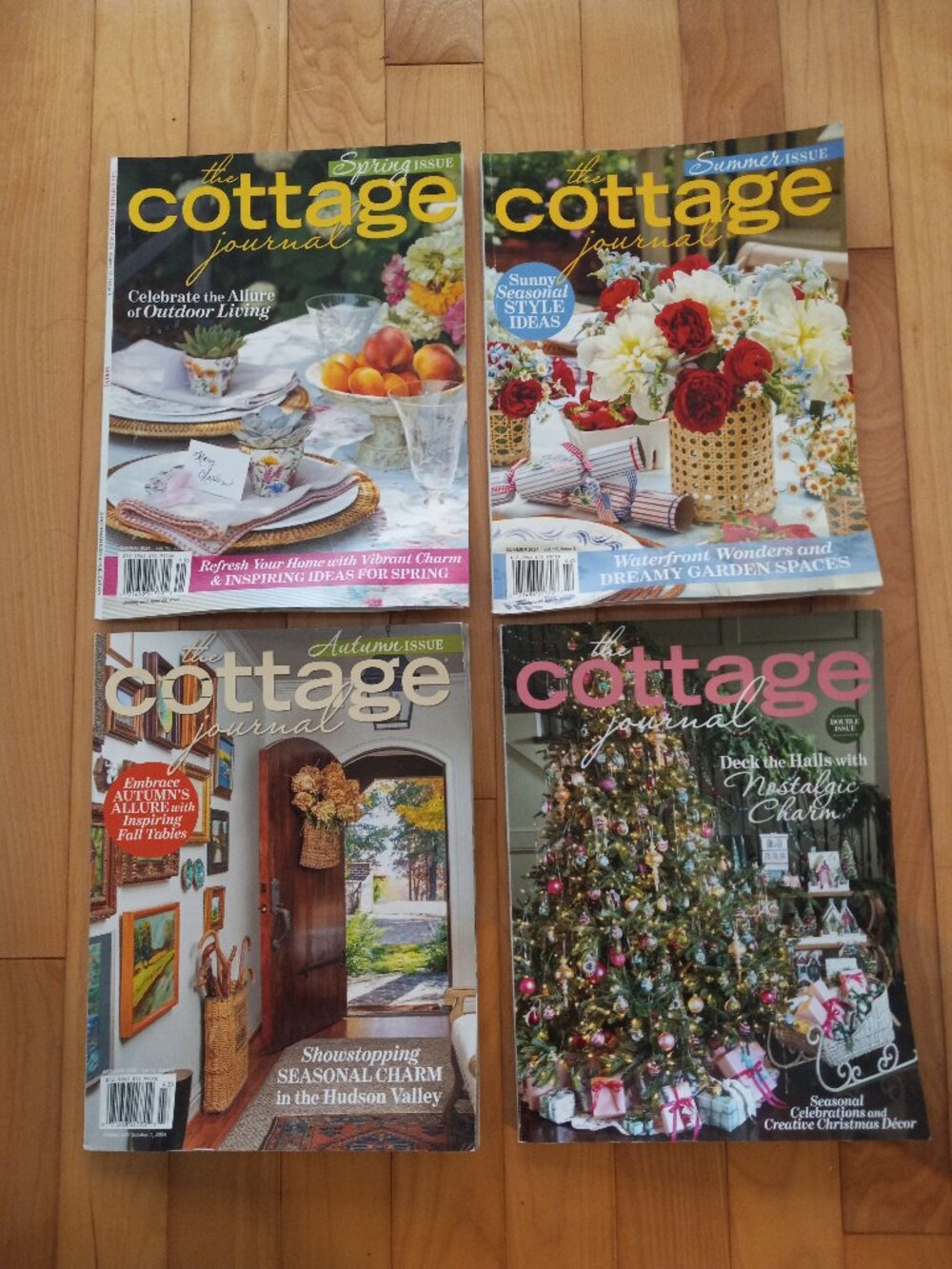 The Cottage Journal 2024: Full Year - 4 Issues - Gorgeous Home Inspo!